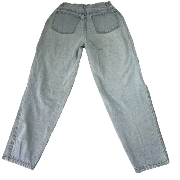BILL BLASS Mom Jeans Womens 10 Light Wash High Rise 100% Cotton Retro 80s Vtg - Picture 2 of 13